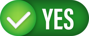 Yes No word text on talk shape. Vector stock illustration ye
